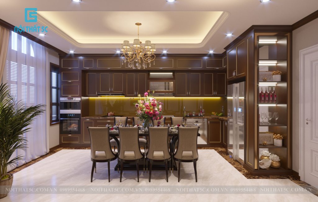 Thiết kế nhà bếp cho không gian Nhà Phố 7 tầng