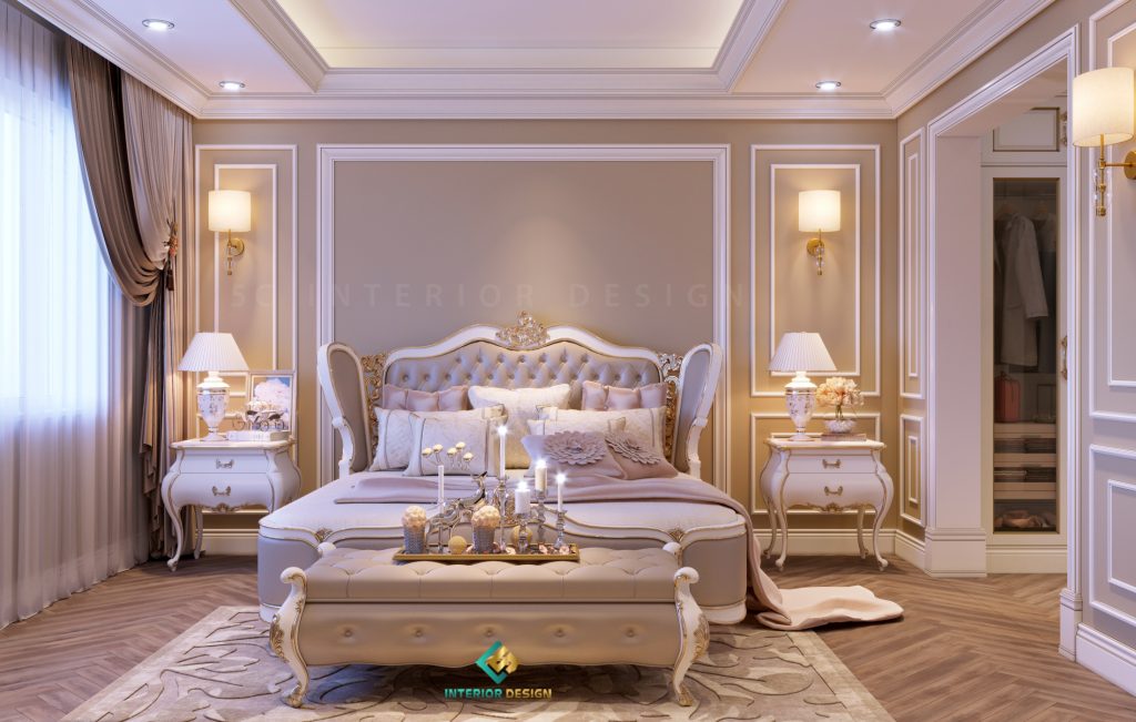 Nội thất tân cổ điển hướng đến sự nhẹ nhàng, mềm mại