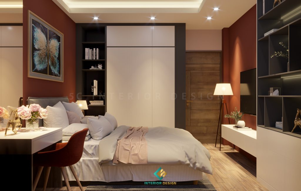 Đèn cây đứng giúp tăng thẩm mỹ phòng ngủ