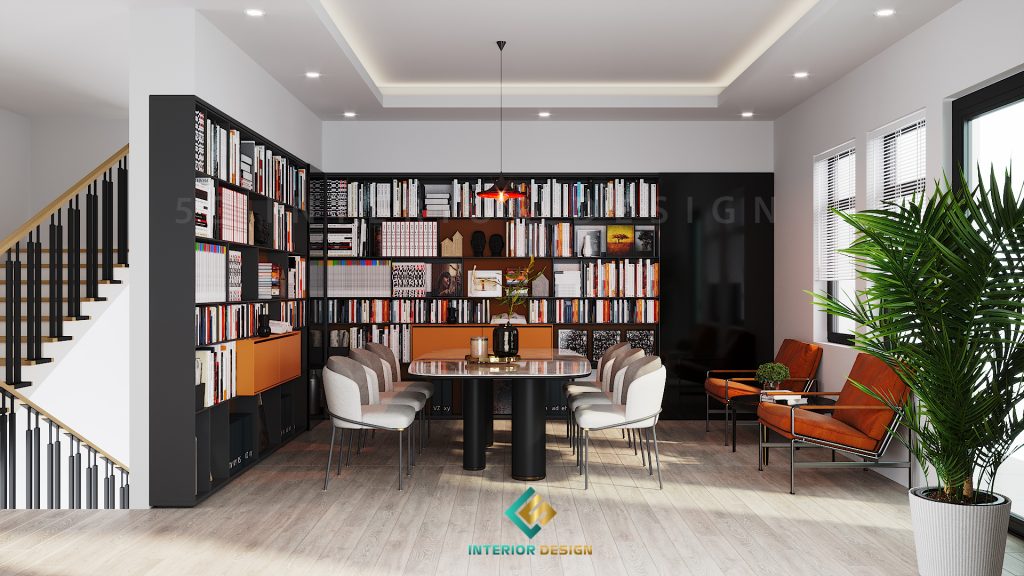 Thiết kế tủ sách gỗ đẹp hiện đại và sang trọng