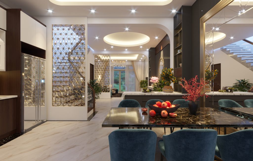 Tạo sự liên thông giữa các không gian biệt thự