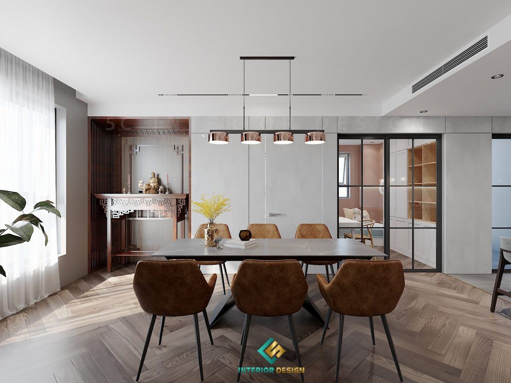 Không nên chọn màu sắc nội thất quá tương phản so với tone màu chính
