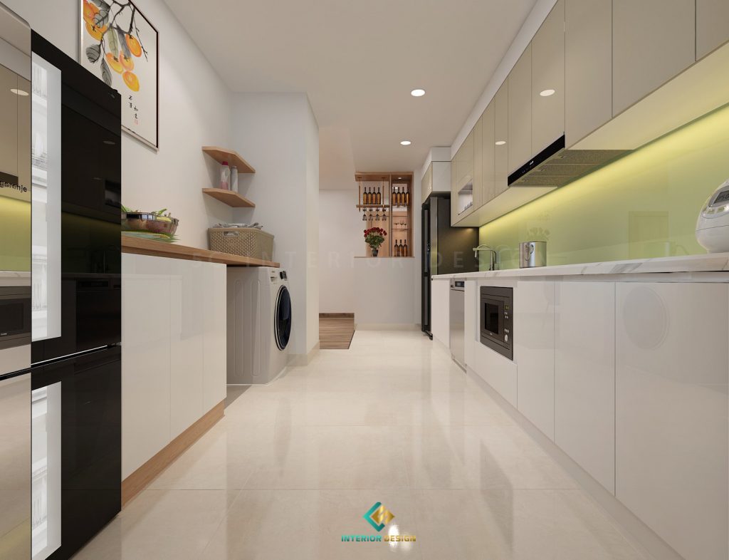 Phòng bếp màu vàng phù hợp với không gian nhà bạn