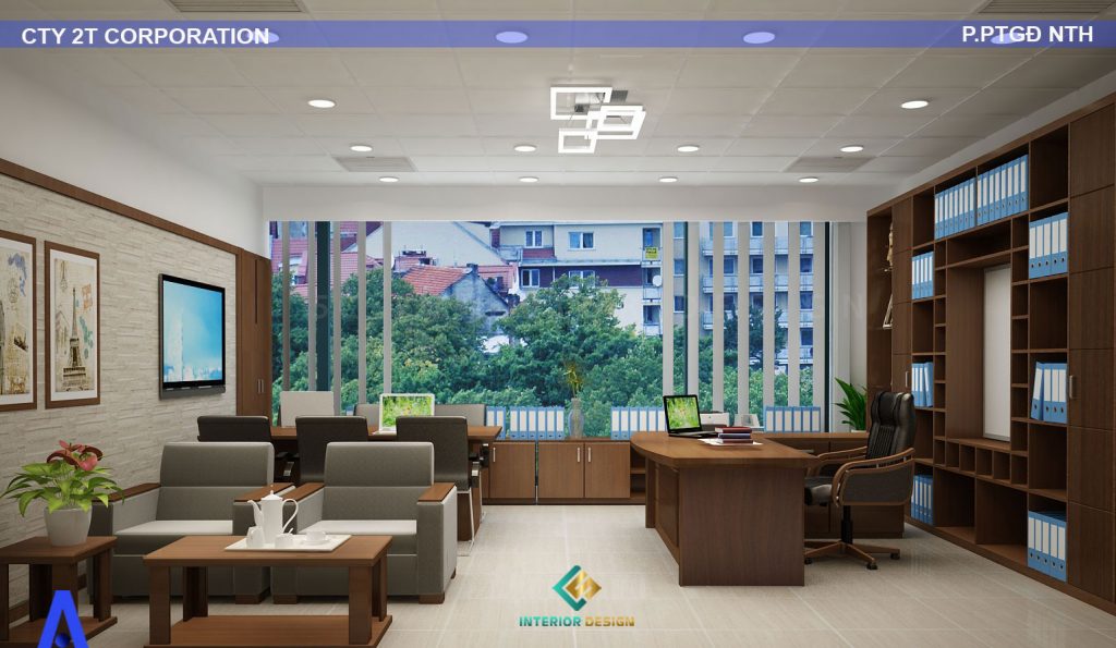Nội thất và trang trí phòng tổng giám đốc tạo hình ảnh doanh nghiệp