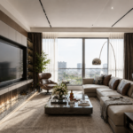 Khám phá mẫu thiết kế nội thất phòng khách liền bếp chung cư Bea Sky do 5c home thực hiện. Giải pháp không gian mở hiện đại, tối ưu công năng và đậm chất thẩm mỹ thượng lưu.