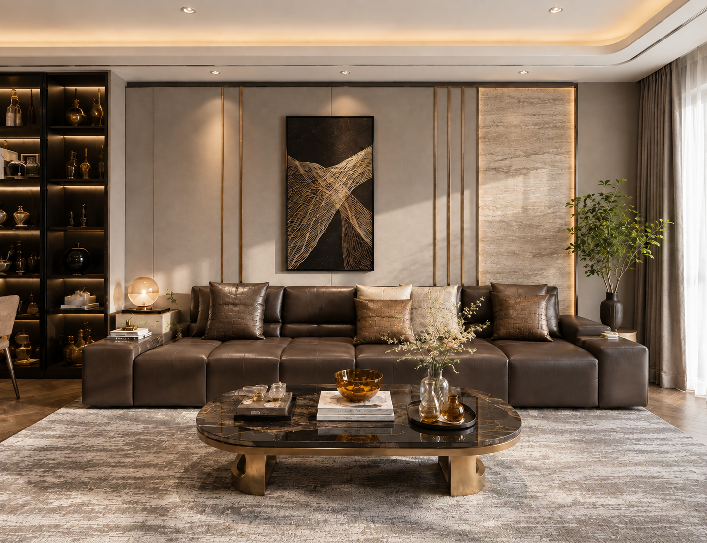 Thiết Kế Nội Thất Chung Cư Eco Green Hiện Đại, Sang Trọng bởi 5C Home