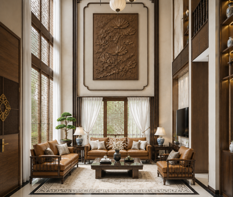Thiết Kế Nội Thất Nhà Phố Indochine Tại Hà Nam